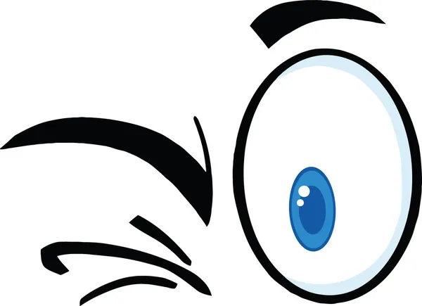 Winking Cartoon Eyes — Stock Photo, Image