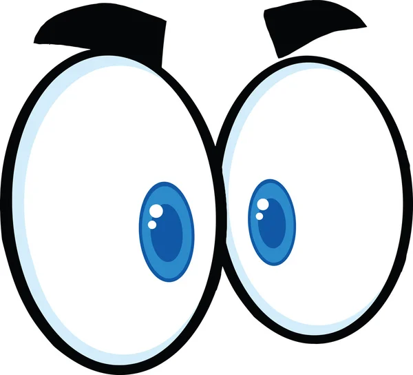 Mad Cartoon Eyes — Stock Photo, Image