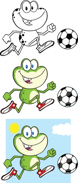 Juego de colección Frog Character 10 — Foto de Stock