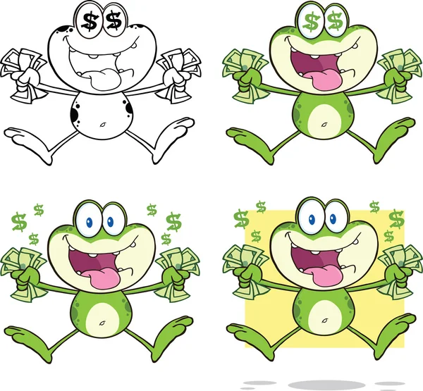 Frog Character 7  Collection Set — Stock Photo, Image