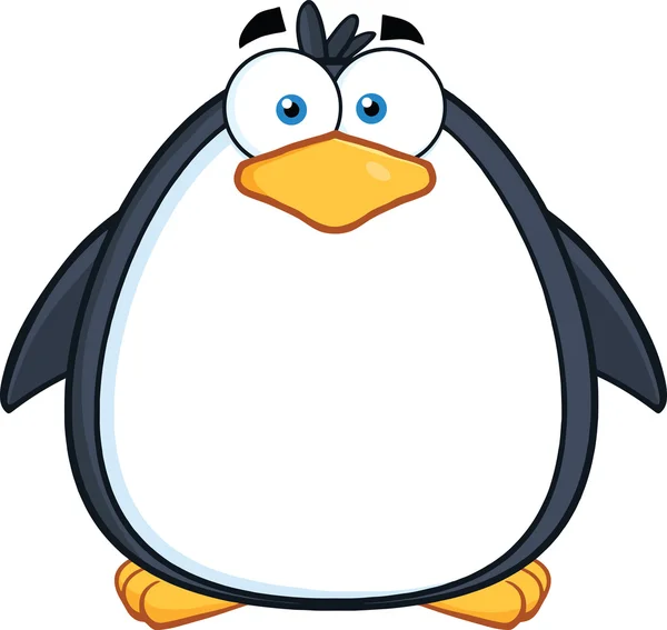 Lindo personaje de dibujos animados pingüino — Foto de Stock