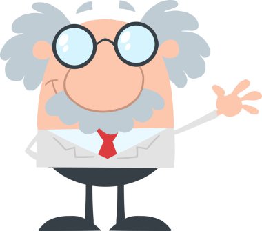komik bilim adamı ya da düz tasarım sallayarak Profesör