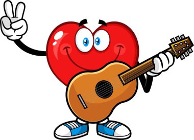 Kırmızı elmalı bir maskot karakterinin çizimi