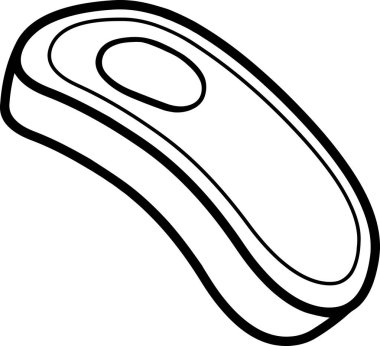 Bir ayakkabının tek bir siyah beyaz resminin vektör çizimi