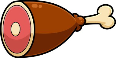 Bir sosisin karikatür çizimi