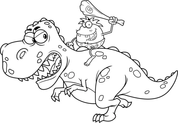 신조형주의 Dinosaur Cartoon Character 원작으로 사기꾼은 바탕에 그렸다 — 스톡 벡터