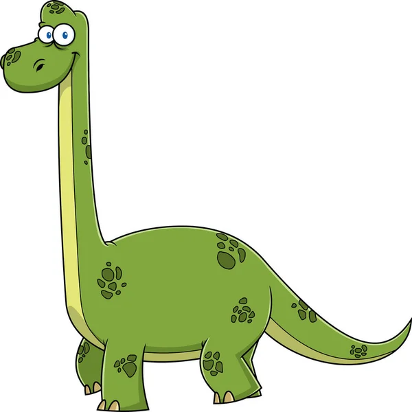 Abbildung Von Einem Niedlichen Dinosaurier — Stockvektor