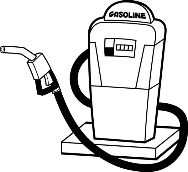 Gasoline Pump Vector Illustration — Archivo Imágenes Vectoriales