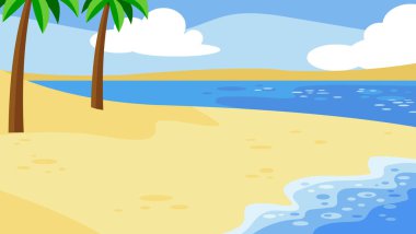 yeşil orman vektör illüstrasyonu  