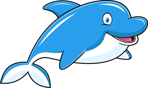 一只可爱的卡通海豚的图片 — 图库矢量图片