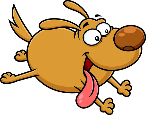 Vektor Lustige Hund Zeichentrickfigur — Stockvektor