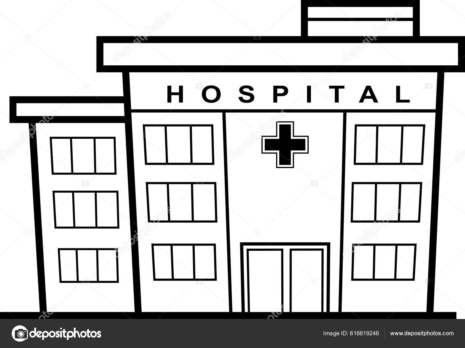 Cartoon Hospital Ilustrações, Vetores E Clipart De Stock