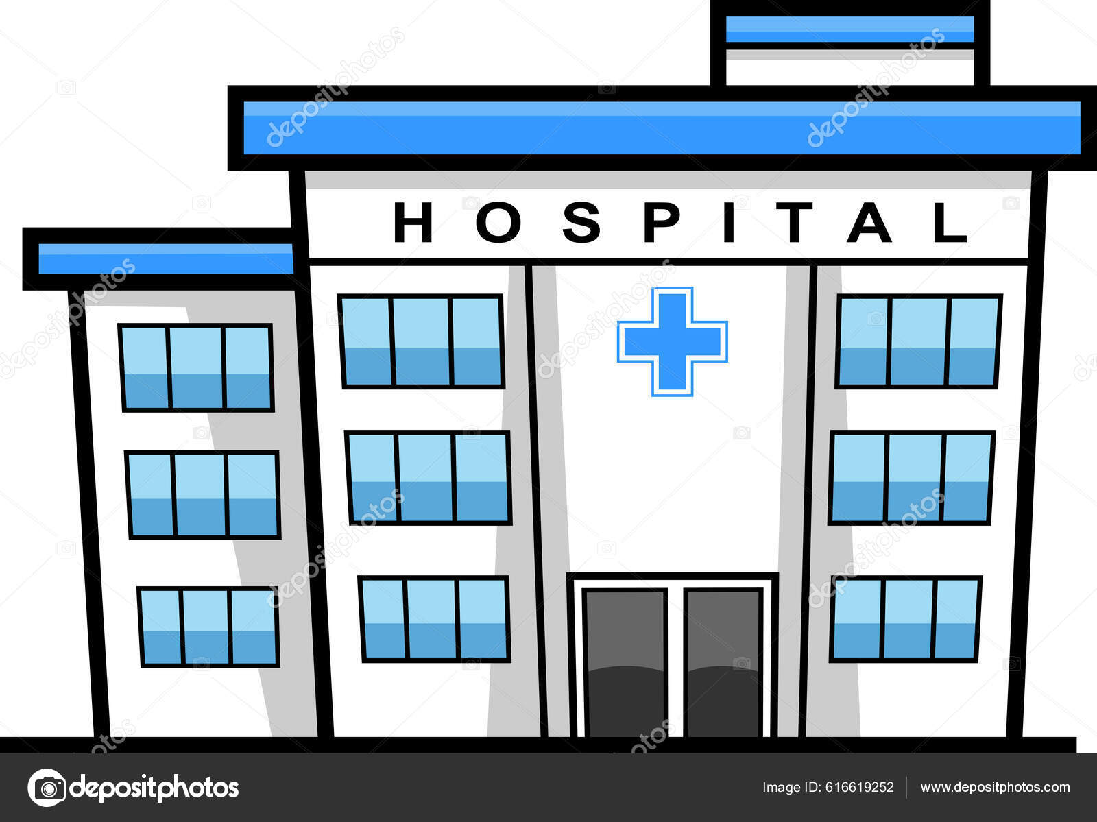 Cartoon Hospital Ilustrações, Vetores E Clipart De Stock