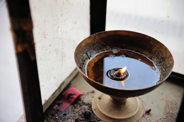 Chinese oil candle — Stock Photo, Image