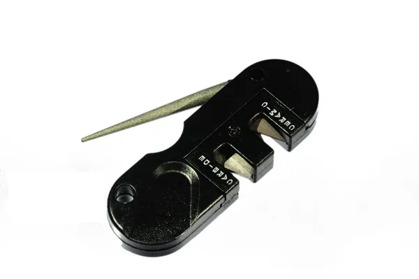 Isolated Pocket knife sharpener — Stock Photo, Image