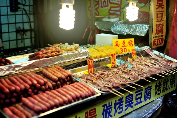 Mercado nocturno de taipei — Foto de Stock