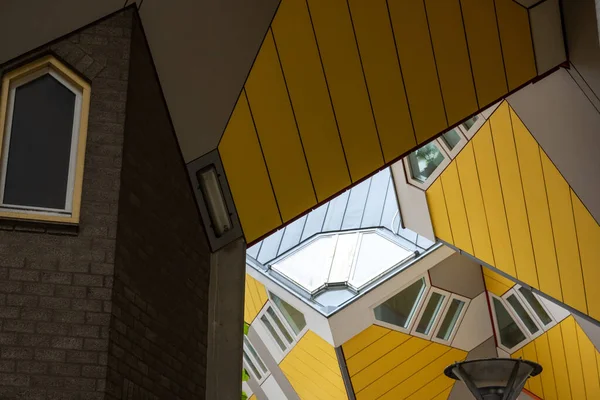 Cubic Yellow Houses Rotterdam — Stock Photo, Image