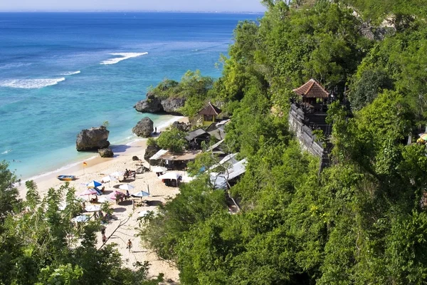 Vista de ángulo alto de la playa en la isla de Bali —  Fotos de Stock