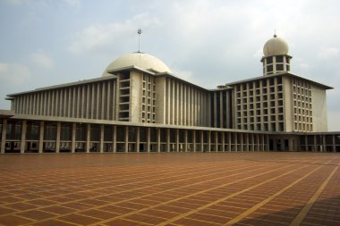 istiqlal mosque, jakarta, indonesia clipart
