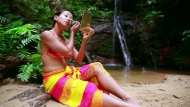 Borneo yağmur ormanı kabile kültür: Yüz boyama