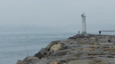 Deniz feneri sahil su doğa