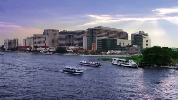 Río Bangkok — Vídeos de Stock