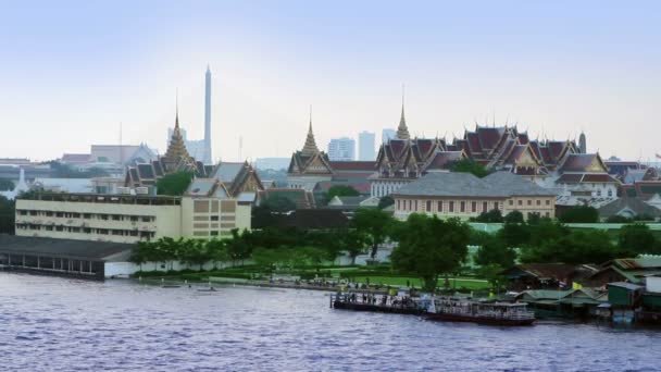 Río Bangkok — Vídeo de stock