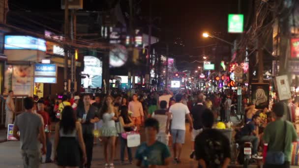 Calles de masaje de Phuket, Tailandia — Vídeo de stock