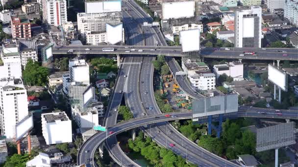 Verkeer van hoge hoek — Stockvideo