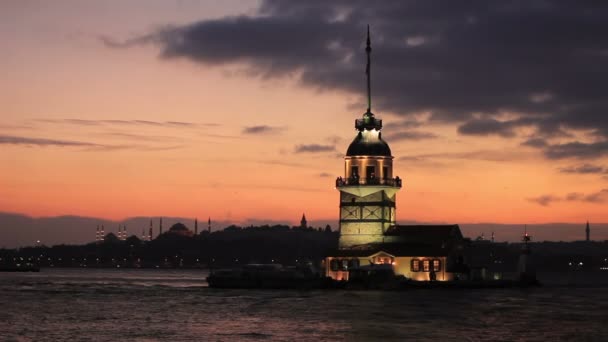 Вид на Истанбул кидзулеси — стоковое видео