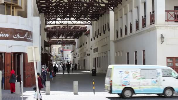 Arabic street market in bahrain — Stock Video