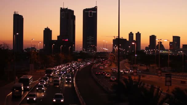 Solnedgång i bahrain — Stockvideo