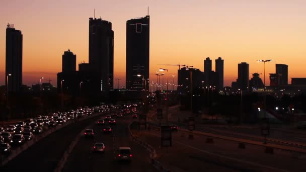 Zonsondergang in Bahrein (Bahrain) — Stockvideo