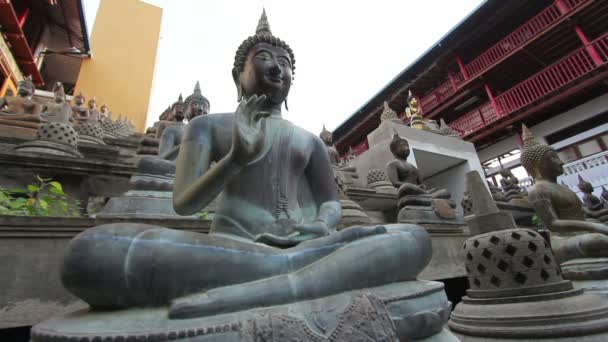 Sri Lanka templo budista — Vídeo de Stock