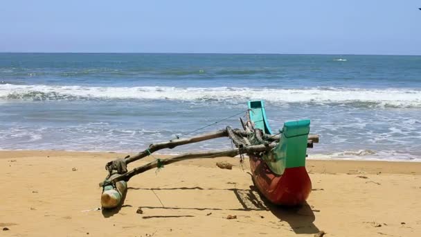 Playa exótica de matara, sri lanka — Vídeos de Stock