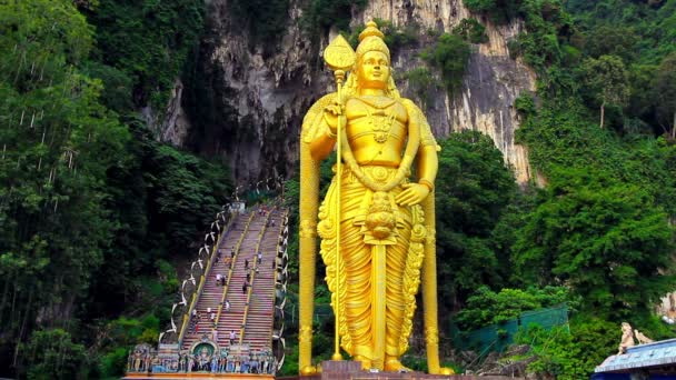 Batu Mağaraları, Kuala Lumpur, Malezya — Stok video