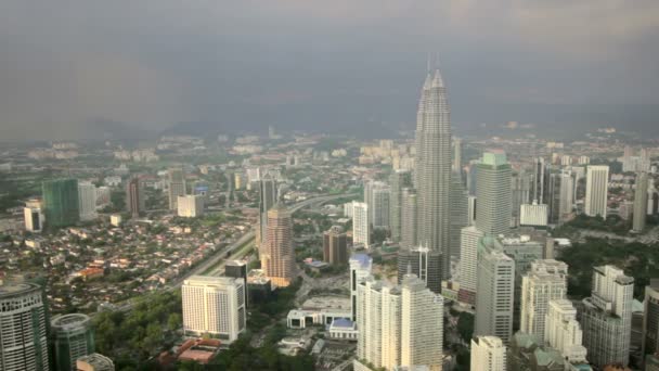 Torre gemela Petronas, kuala lumpur — Vídeo de stock