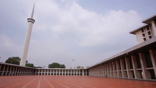 Istiqlal мечеть, Джакарта, indonesia . — стоковое видео