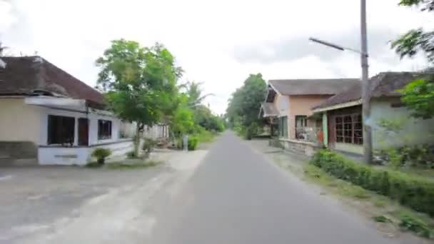 Zona rural asiática ordinaria, jogjakarta, indonesia — Vídeo de stock