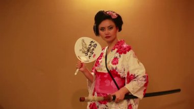 Japon geyşa samuray
