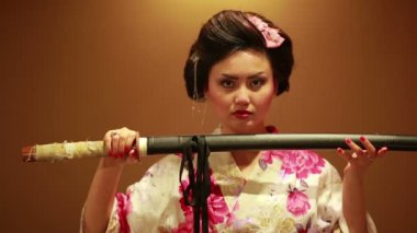 Japon geyşa samuray