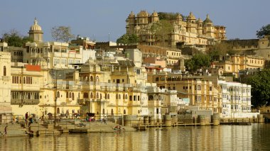 udaipur, Hindistan sahnede her gün şehir