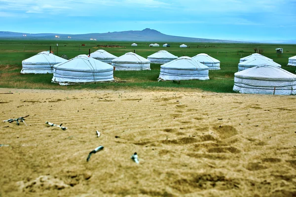 Mongolisches Ger in der Zentralmongolei — Stockfoto