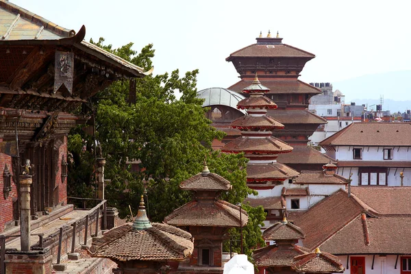 Paisaje urbano de Katmandú, Plaza Durbar, Nepal —  Fotos de Stock