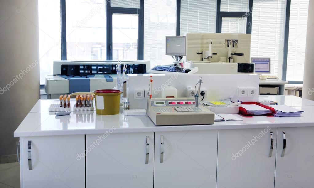 Testing blood samples in laboratory — Stock Photo © kagemusha 38393243