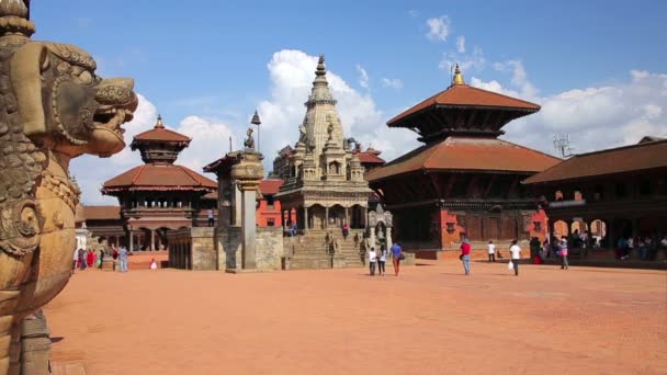 Bhaktapur durbar quadrado — Vídeo de Stock