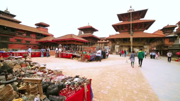 Patan durbar quadratisch — Stockvideo