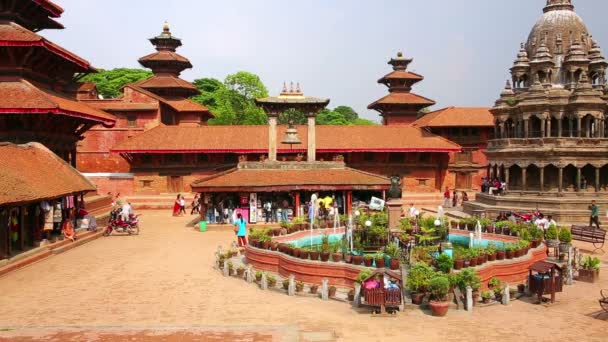 Patan durbar quadrado — Vídeo de Stock