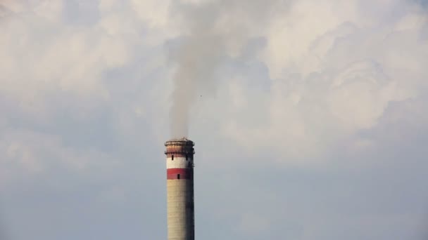 Centrale cheminée de fumée — Video