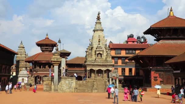 Bhaktapur durbar cuadrado — Vídeos de Stock